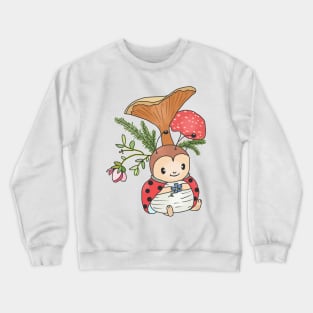 Marienkäfer unterm Pilz Crewneck Sweatshirt